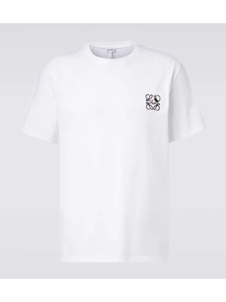 Tricou Loewe din jerseu alb