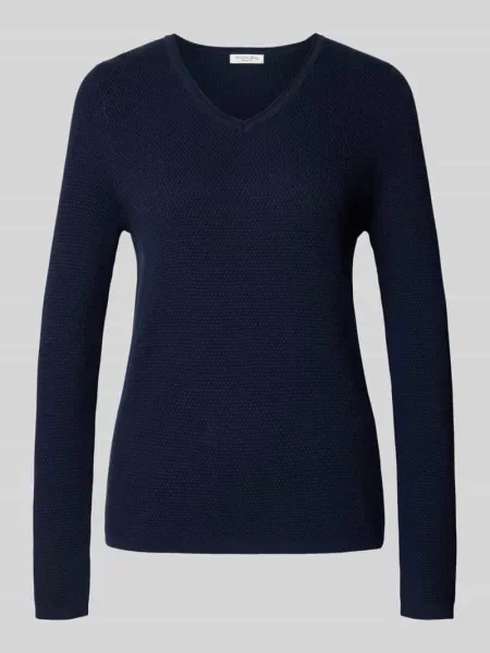 Sweter z dzianiny z dekoltem w serek Christian Berg Woman