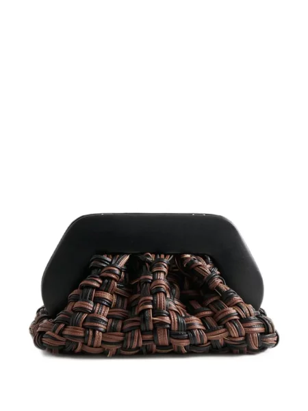 Clutch torbica Themoirè crna