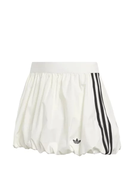 Top Adidas cu dungi cu imagine lung alb
