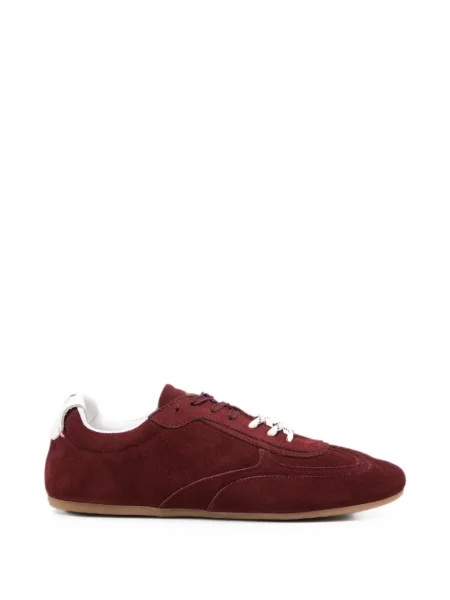 Sneakerși Alohas din piele de căprioară roșu