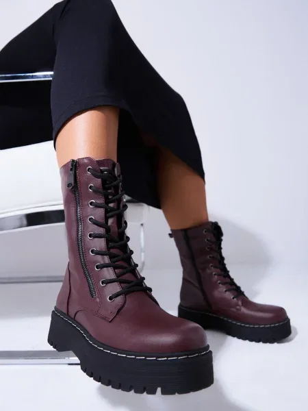 Botine Tiriary bordo