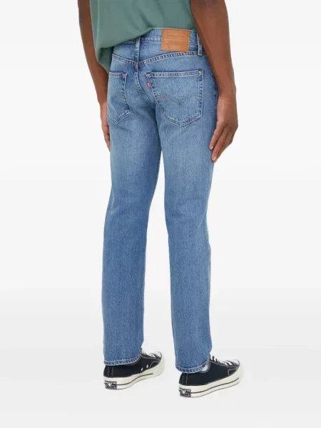 Карирани дънки straight leg Levi's® с шипове кафяво