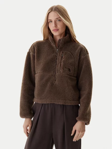 Pulover The North Face iz flisa rjava