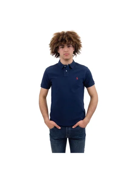 Koszulka polo Ralph Lauren z krótkim rękawem niebieska