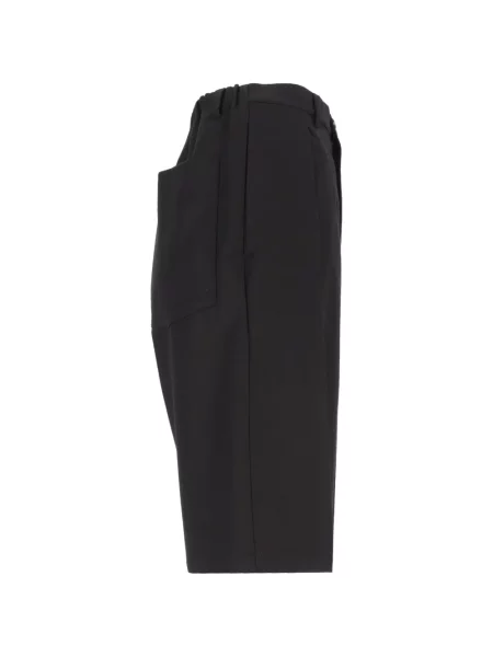 Pantaloni scurți Barena de lână negru