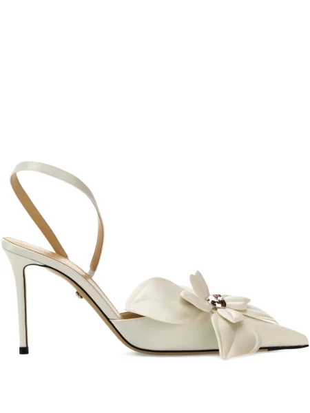 Pantofi cu toc Mach & Mach alb