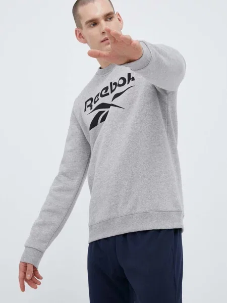 Mikina Reebok s potiskem šedá