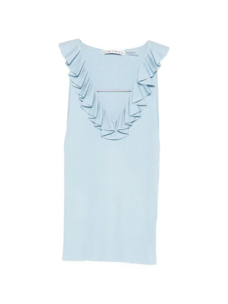 Top Alice + Olivia s volanima plava