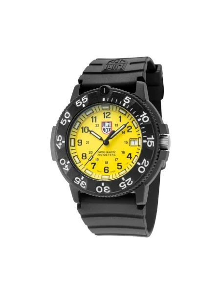 Lniany zegarek Luminox czarny