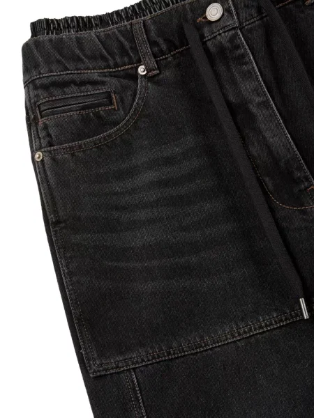 Blugi Tomboy cu cordon negru