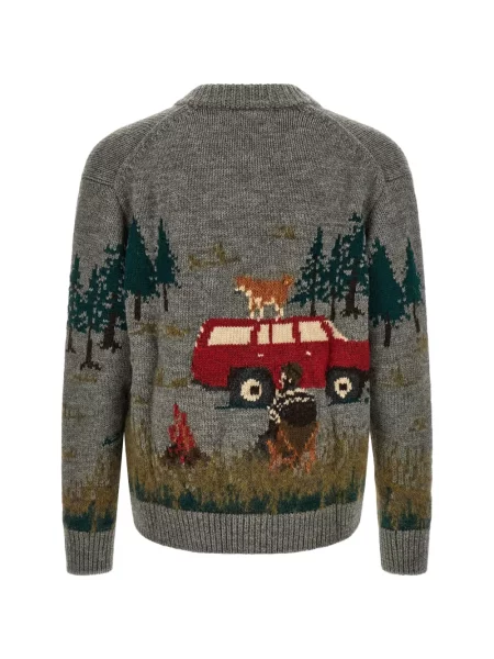Cardigan Junya Watanabe Man tricotate gri