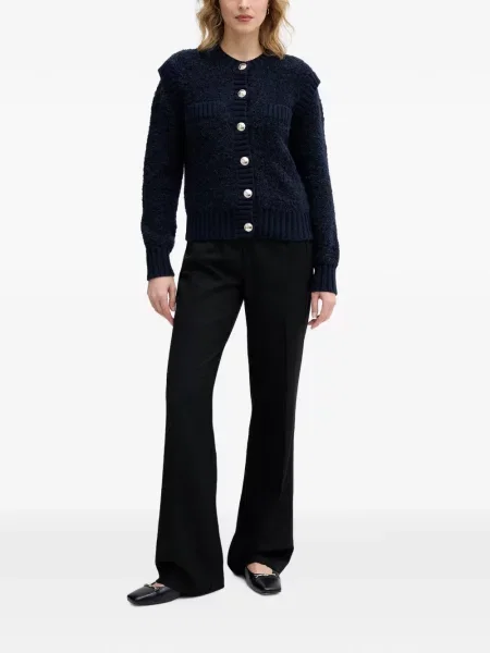 Cardigan Sisley tricotate albastru