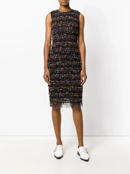 Rochie Givenchy cu volane plasă negru