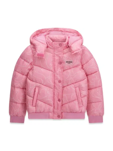 Guess prošívaná bunda dětská růžová