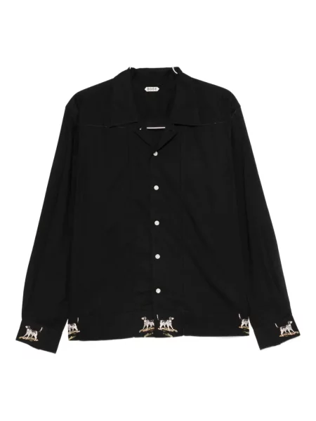 Cămașă Bode cu broderie negru