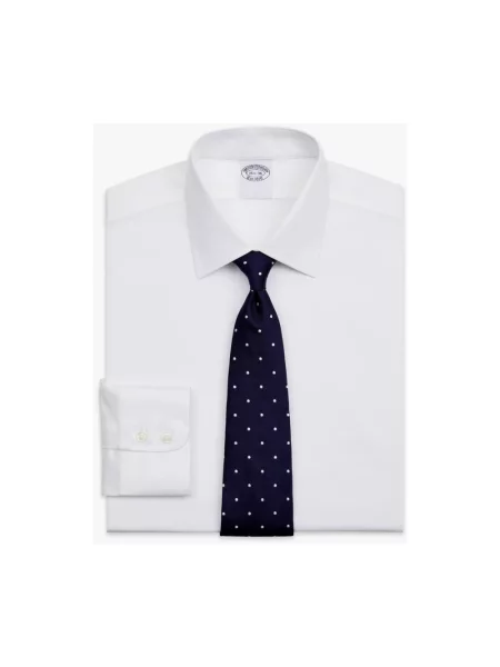 Koszula Brooks Brothers biznesowa z twillu biała