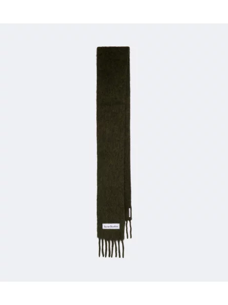 Fular Acne Studios de lână verde