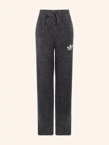 Adidas Originals Sportovní Kalhoty Essentials Z Bouclé / tmavě šedá černá