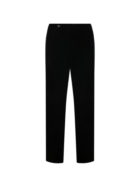 Pantaloni Giorgio Armani de catifea negru