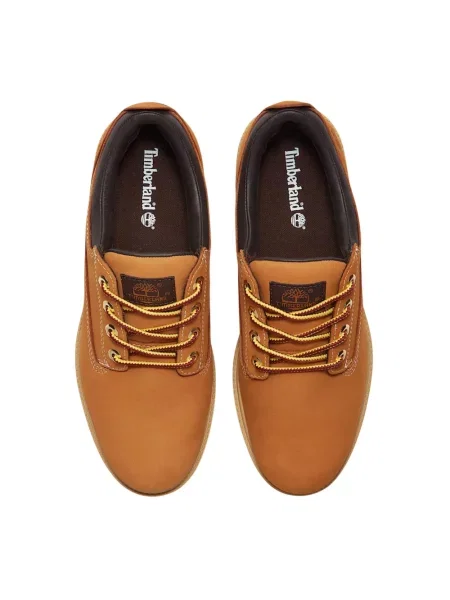 Półbuty Timberland sznurowane skórzane brązowe