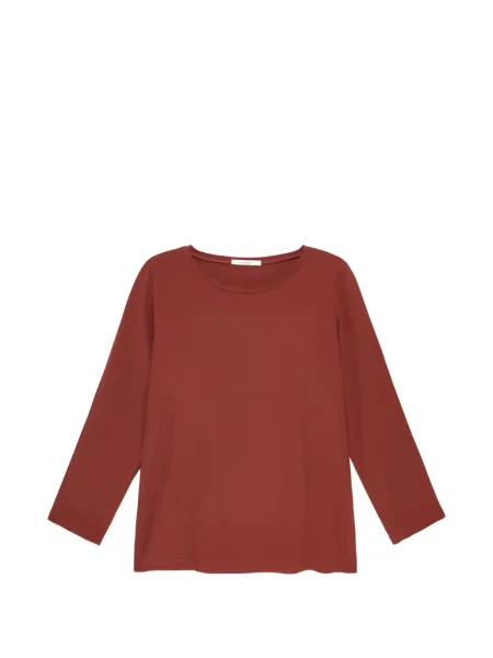 Lung tricou Maliparmi cu decolteu rotund roșu