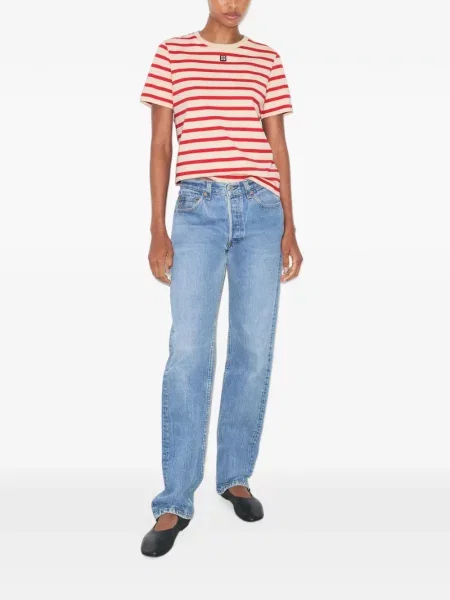 Tricou Tory Burch cu dungi roșu