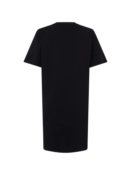 Rochie tip cămașă Diesel cu imagine negru