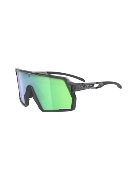 Okulary Rudy Project Kelion w kolorze popielatym RP Optics Multilaser zielone soczewki szare