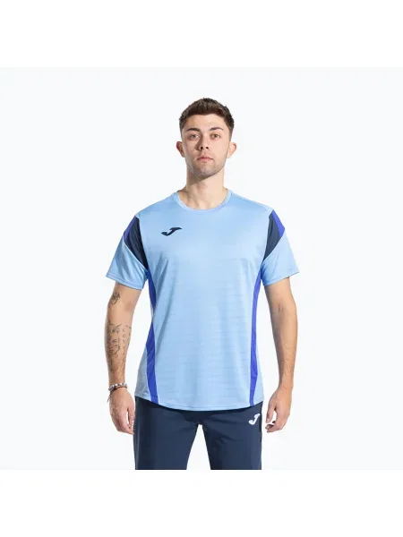 Мъжка тениска Joma Montreal sky blue/dark navy синьо