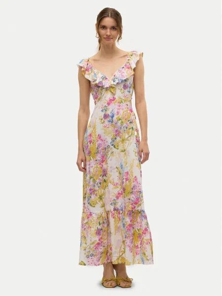 Vero Moda Rochie de vară Dicthe Colorat alb