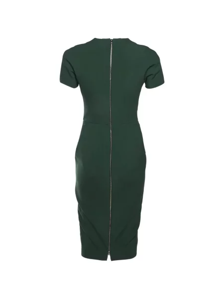 Rochie tip creion Victoria Beckham din crep verde