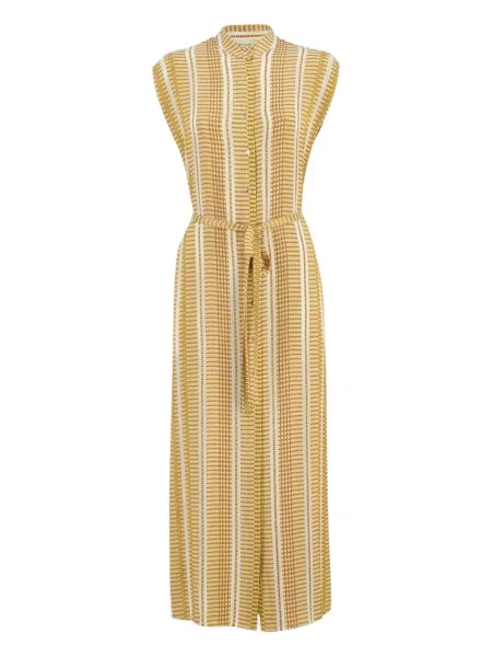 Sukienka midi Zeus+dione do kolan garniturowa żółta