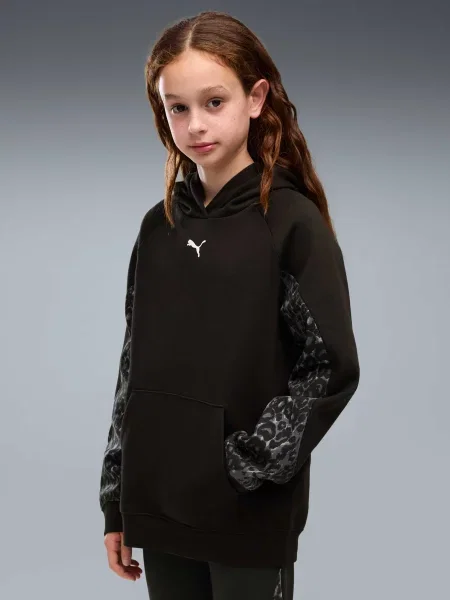 Дитяче Худі PUMA Sport Animal Hoodie комбінований верх чорний