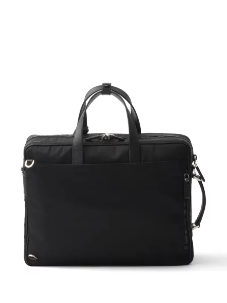 Geantă pentru laptop Prada din piele negru