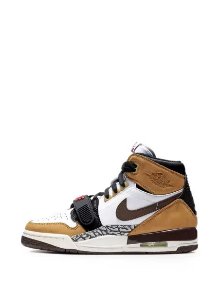 Sneakerși Jordan cu bretele alb