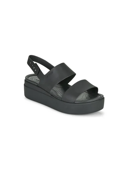 Dámske sandále Crocs Brooklyn Low Wedge black/black čierna