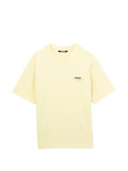 Tricou Jacquemus cu autograf galben