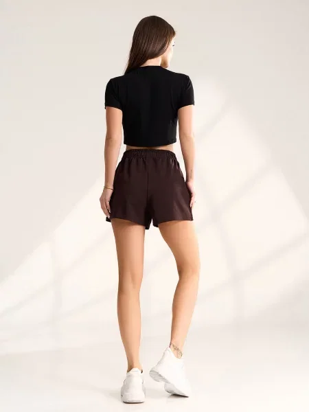 Повсякденні шорти ISSA Plus темно-коричневий коричневі