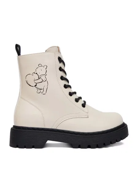 Kotníková obuv Winnie The Pooh Krémová
