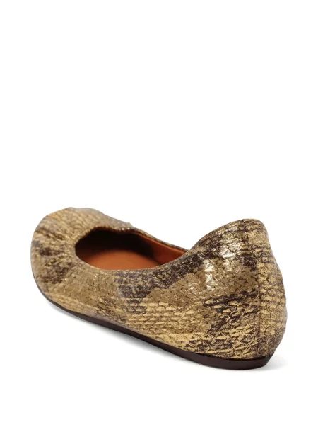 Balerini Lanvin cu model piele de șarpe