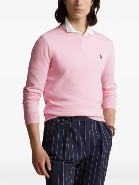 Хавлиени препасан карирана риза Polo Ralph Lauren синьо