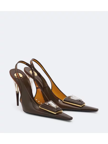 Lodičky Saint Laurent hnedá