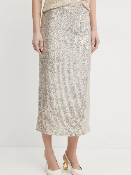 Weekend Max Mara Spódnica Ottelia Z Cekinami schwarz czarna