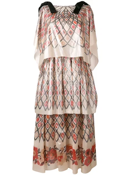 Rochie Fendi cu imprimeu geometric de costum