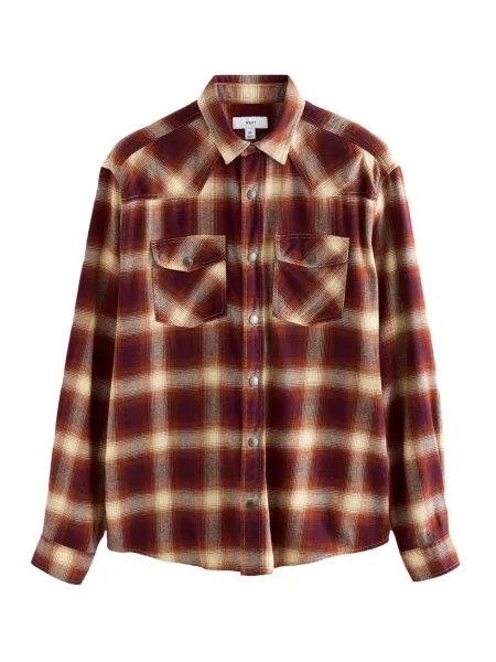 Next Košile / oranžová / bordó béžová