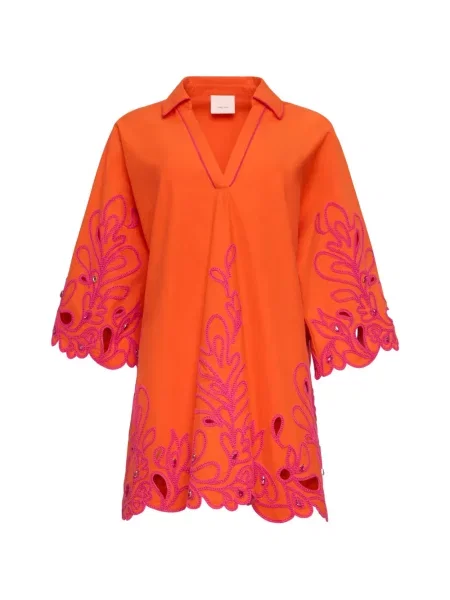 Rochie Cinq A Sept cu model paisley portocaliu