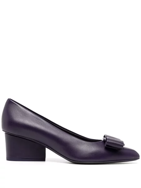 Pantofi cu toc Ferragamo violet