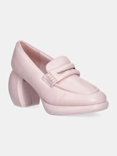 Clarks Originals pantofi de piele CUR Loafer 1 cu drept roz