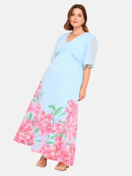 Friends Like These Rochie de seară azuriu / deschis / roz pal / roz deschis verde